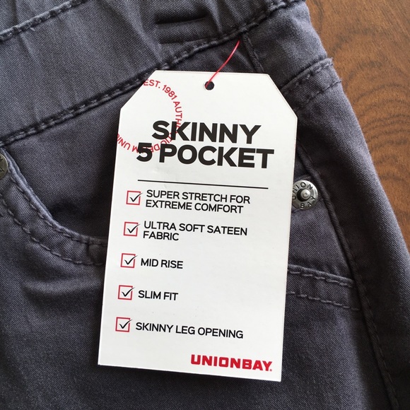 Unionbay Karma Hyper-Stretch Skinny Jeans Slim Fit - Picture 4 of 7